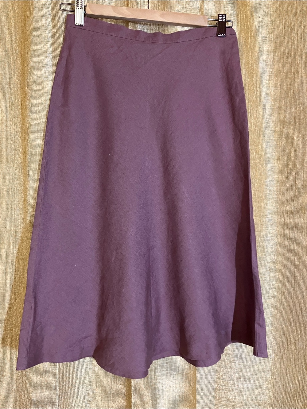 Spiegel Plum A-Line Midi Skirt